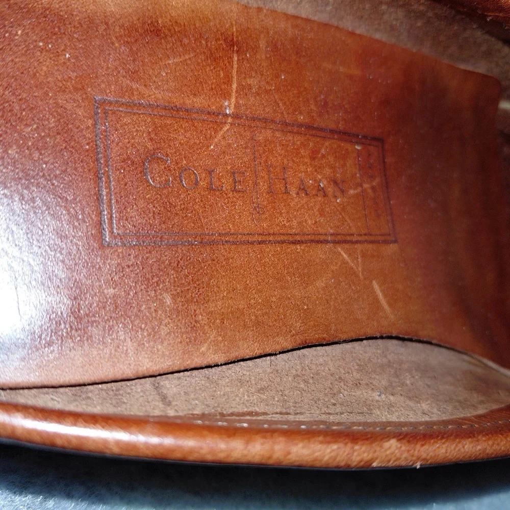 Cole Haan Brown Leather Slip-On Mules Women’s Size 5.5 - Picture 10 of 16